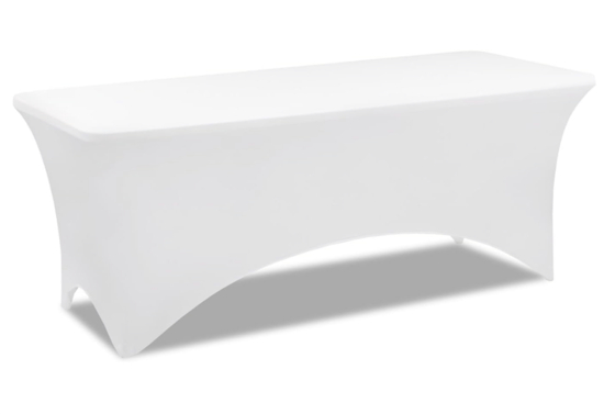Housse de Table Blanche Rectangulaire