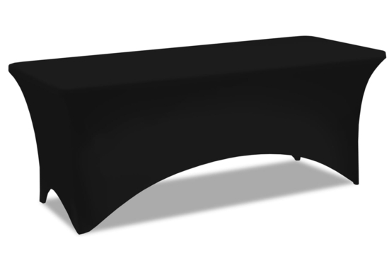 Housse de Table Noire Rectangulaire
