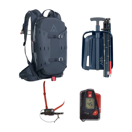 Pack Sécurité Avalanche Sac Airbag DVA EVO5 Pelle Sonde ABS