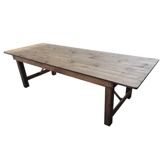 Table Pliante en Bois Rustique